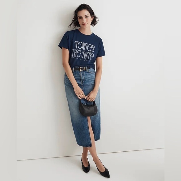 Tonite's The Nite Graphic Softfade Cotton Crewneck Relaxed Tee Size Small NWT - Picture 3 of 12